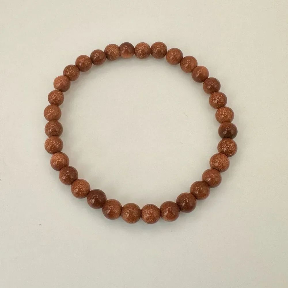 Goldstone beaded bracelet